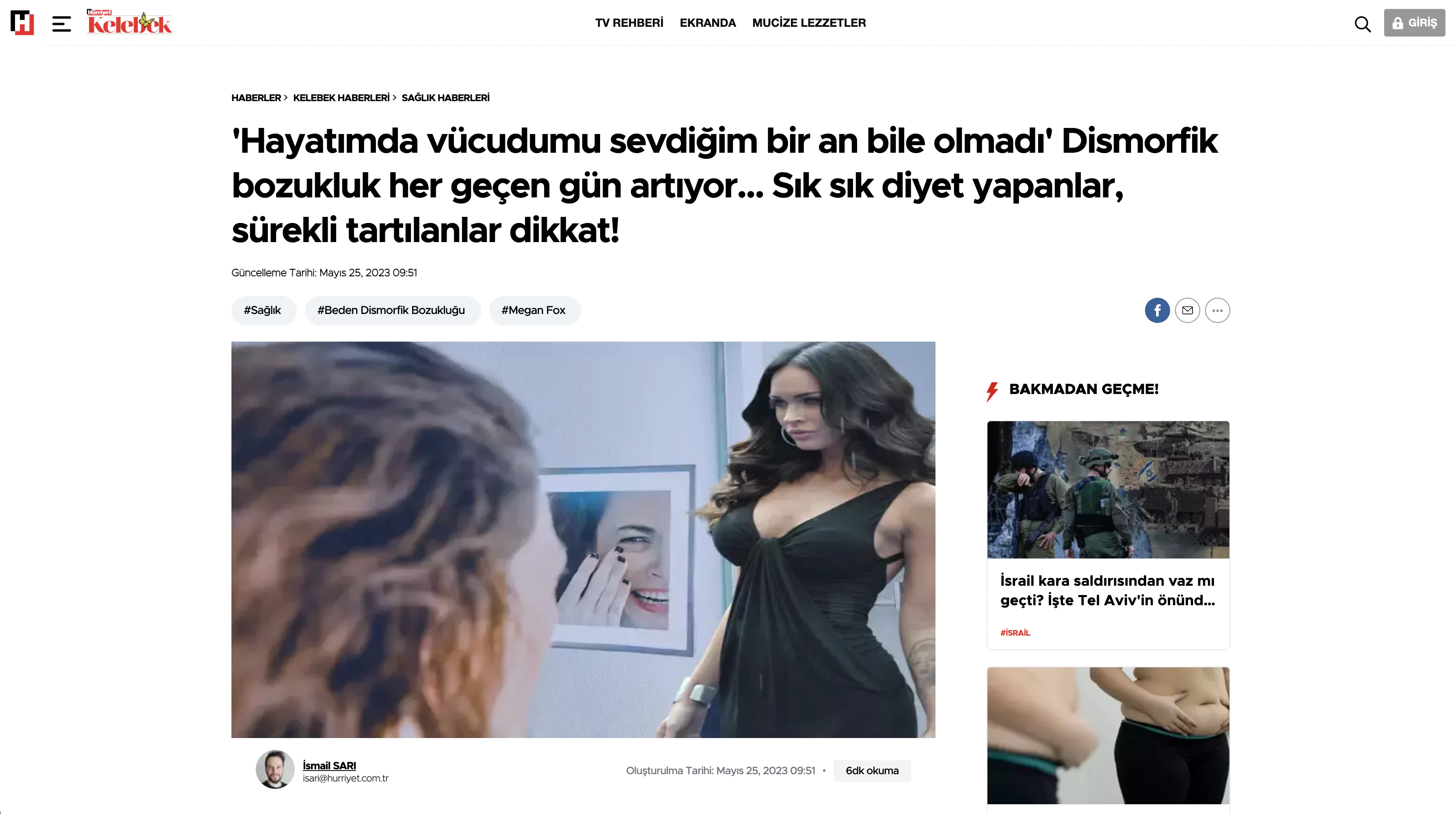 Uzman Psikolog Tuğçe Yılmaz - 'Hayatımda vücudumu sevdiğim bir an bile olmadı' Dismorfik bozukluk her geçen gün artıyor... Sık sık diyet yapanlar, sürekli tartılanlar dikkat!