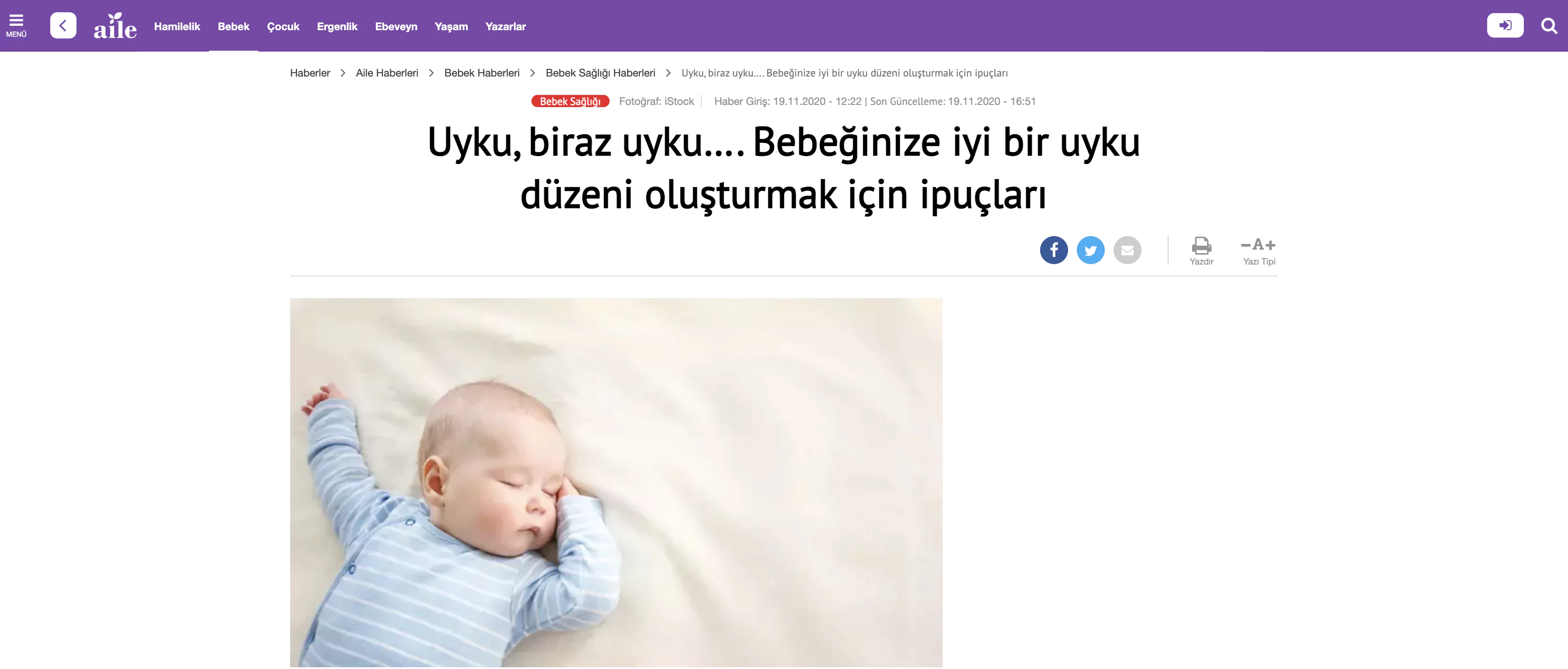 Uzman Psikolog Tuğçe Yılmaz - Uyku, biraz uyku…. Bebeğinize iyi bir uyku düzeni oluşturmak için ipuçları