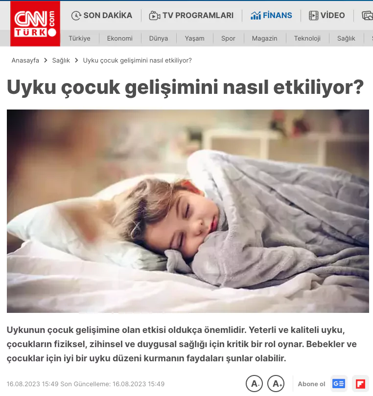 Uzman Psikolog Tuğçe Yılmaz - Uyku çocuk gelişimini nasıl etkiliyor?